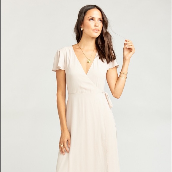Show Me Your MuMu Dresses & Skirts - Show Me the Ring Crisp Mumu Wrap Bridesmaid Dress Show Me Your MuMu Dresses & Skirts - Show Me the Ring Crisp Mumu Wrap Bridesmaid Dress